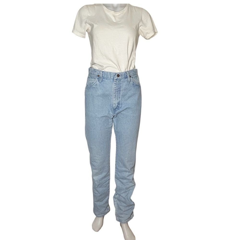 WRANGLER Bareback Jeans Light Wash High Waist 80’s 90’s VINTAGE 11 x 32